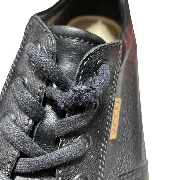 ECCO Black 46 (12) Extra Wide Mens Loafer Lace Up (slight wear see pictures)‎ main image 8